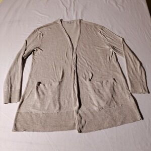 Madewell Womens Open Front Pocketed Cardigan Sz M Sweater  - Imperfect